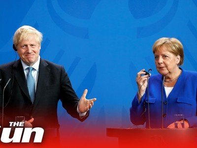 Boris Johnson and Angela Merkel give joint statement