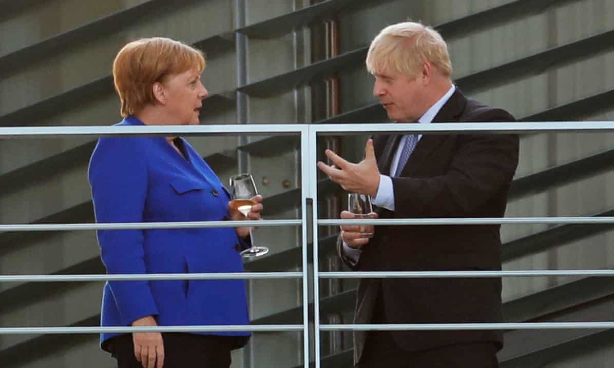 Merkel gives Johnson 30 days to find solution to avoid no-deal Brexit - took zero responsability to do so by herself. Macron says that democracy should be ignored.