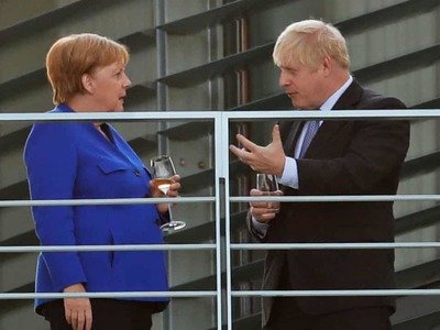 Merkel gives Johnson 30 days to find solution to avoid no-deal Brexit - took zero responsability to do so by herself. Macron says that democracy should be ignored.