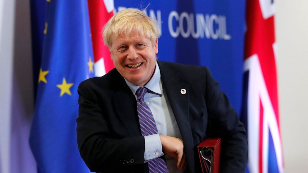Johnson returns to London to drum up support for Brexit deal