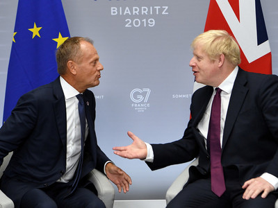 ‘Not about winning some stupid blame game’: EU’s Tusk loses temper with BoJo over Brexit