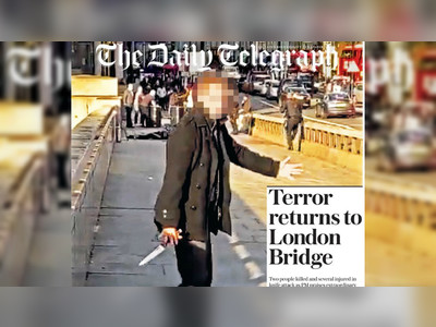 Front page fail: Telegraph blasted for smearing clumsy headline over photo of London Bridge HERO