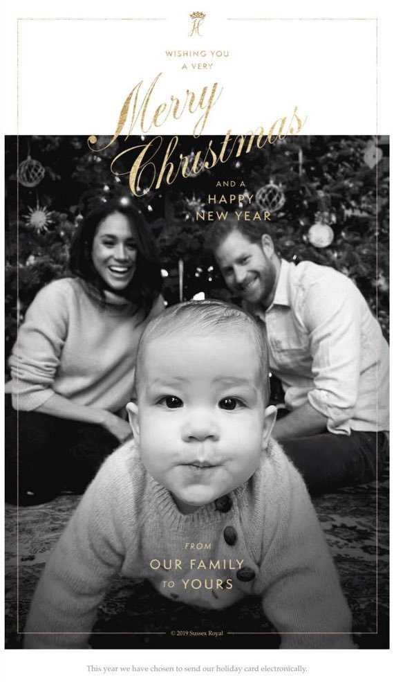 Meghan Markle and Prince Harry release 2019 Christmas card London Daily