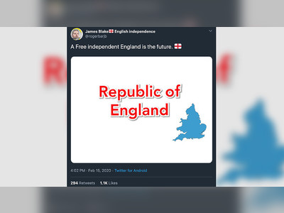 Man’s ‘Independent England’ campaign undermined by one fatal geographical error