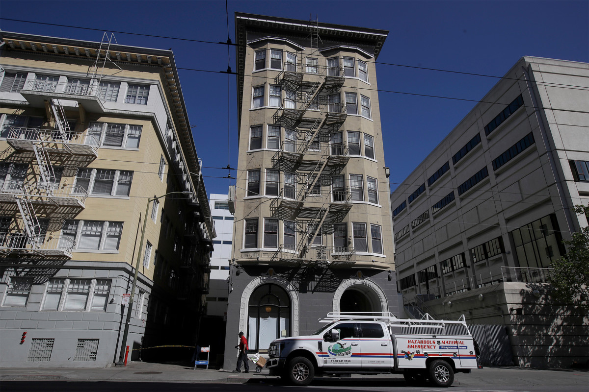 The Abigail Hotel where some homeless people are quarantining in San Francisco.
