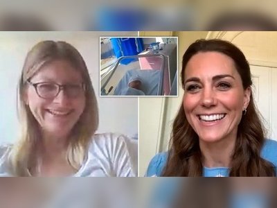 Kate surprises new parents during video-call to London hospital