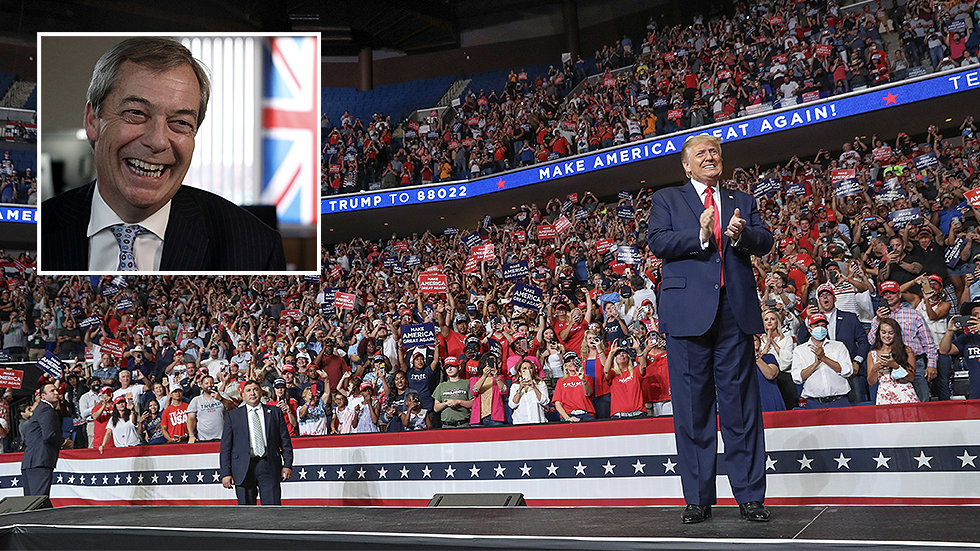 Farage investigated by US Homeland Security over trip to attend Trump Tulsa rally