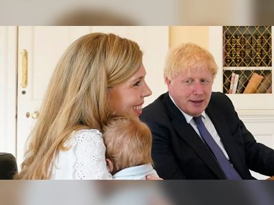 Boris Johnson pictured with son for first time as PM and partner speak to midwives