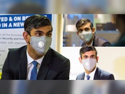 Rishi Sunak criticised for wearing valved mask that's 'worse than nothing'