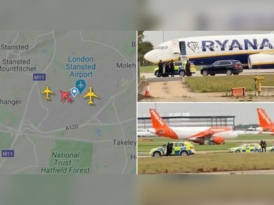 Ryanair plane makes emergency landing after note said 'explosives were on board'