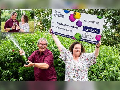 Couple win £1m on the lottery a day after 'catalogue of difficulties'