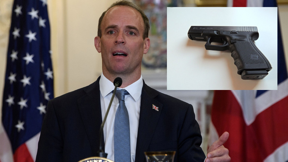 Shocked cleaner finds loaded gun that was accidentally left on Heathrow jet by bodyguard for UK Foreign Secretary Raab
