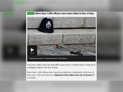 Say what? BBC rolls out bizarre story of ‘more than 1,600 police officers’ killed on duty… since 19th century