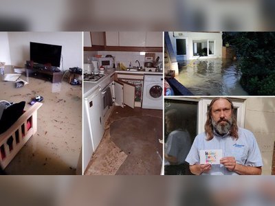 Water company gave man 'home sweet home' card after burst pipe made him to move