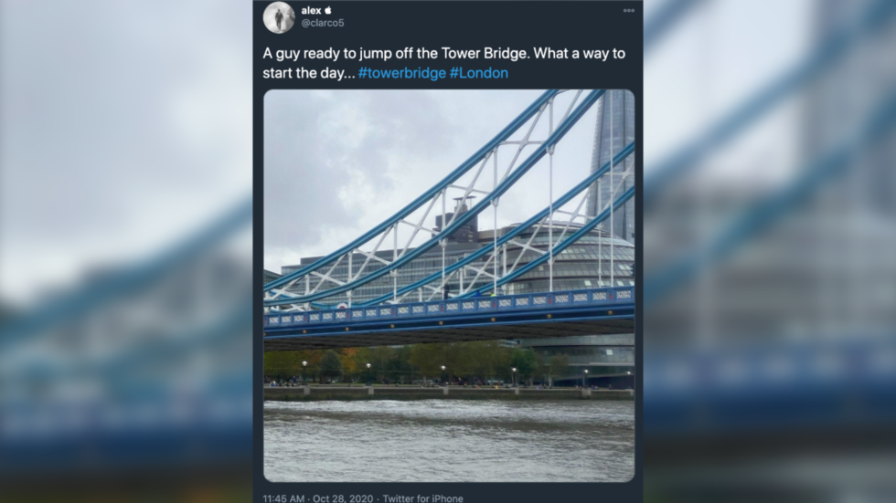London’s Tower Bridge closed briefly by police after person spotted climbing landmark