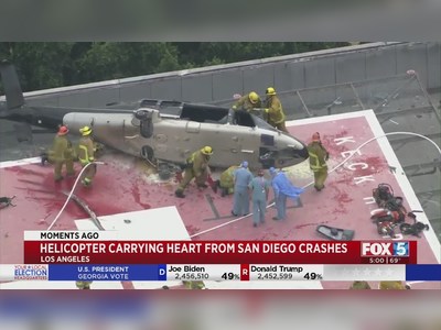 Helicopter Transporting Donor Heart From San Diego Crashes On Helipad At SoCal Hospital