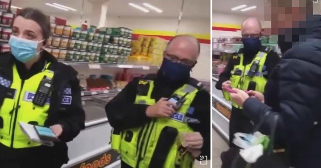 Shopper fined by police for not wearing mask, despite claiming she is exempt
