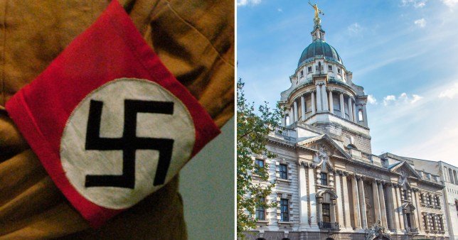 Man accused of sharing posts blaming Jews for Covid wears Nazi armband to court