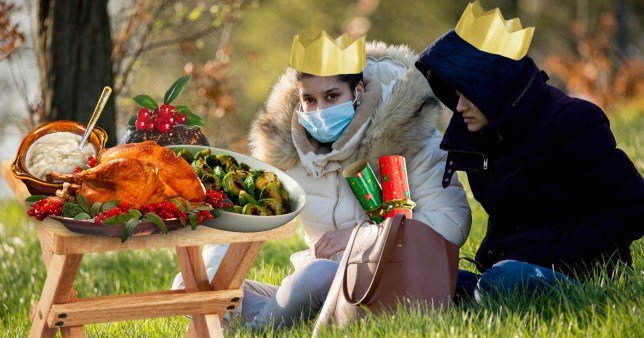 Brits told to swap Christmas dinners for covid friendly 'picnics in the park'