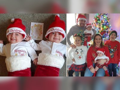 First twins in UK born with Covid have recovered and are home for Christmas
