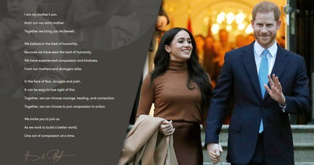 Harry and Meghan share New Year's Eve message with nod to Princess Diana