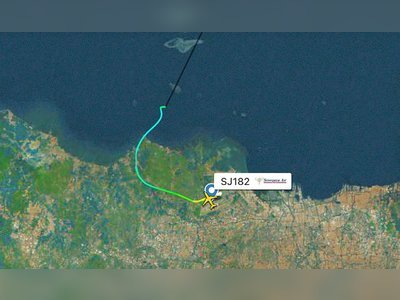 Indonesian airplane  Crashes Into the Sea After Takeoff
