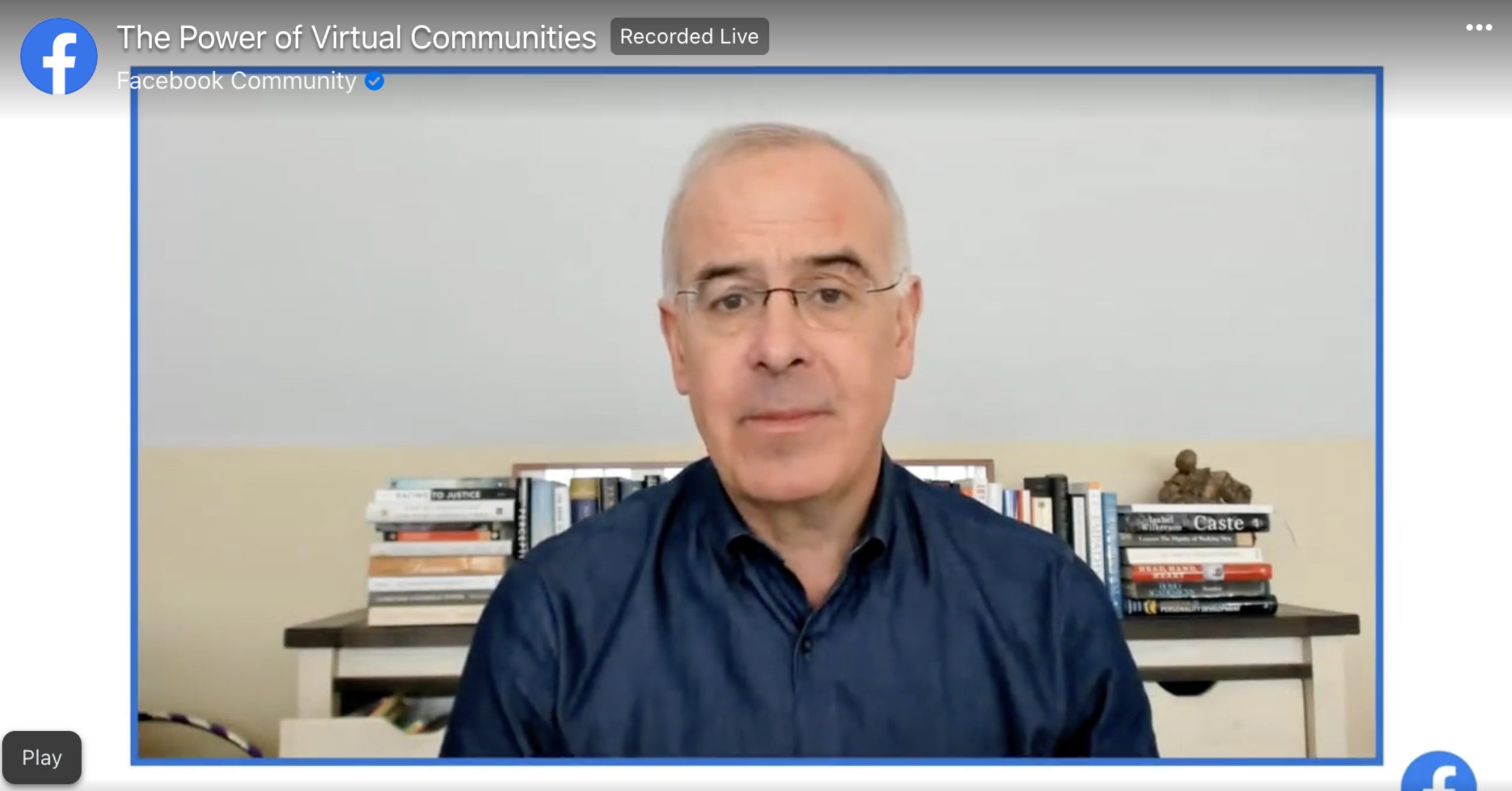New York Times Columnist David Brooks Wrote A Blog Post For Facebook’s Corporate Website