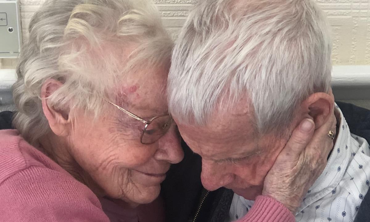 Couple reunited after year apart under care home lockdown rules