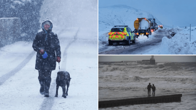Four days of snow, ice and rain on the way as Storm Darcy hits UK