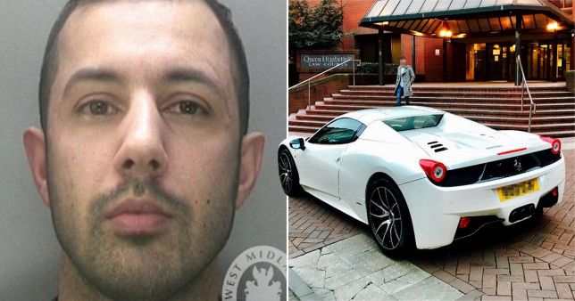 Fraudster sues police for £200,000 for crushing his Ferrari while on the run