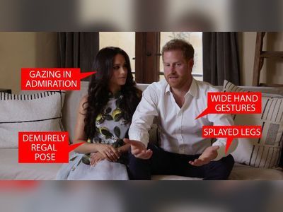 Body language expert analyses Harry and Meghan's posture as they promote podcast