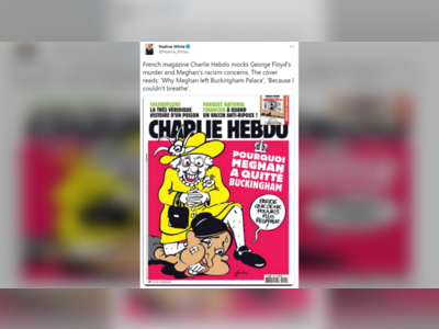 ‘Wrong on every level’: Charlie Hebdo condemned for ‘disgusting’ cartoon making fun of royals, Meghan Markle and George Floyd