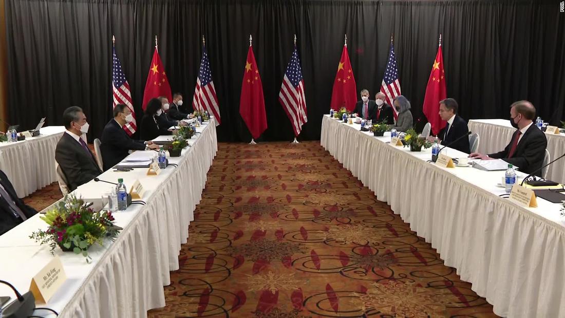 US and China trade barbs after Blinken warns of need to respect global order or face a 'more violent world'