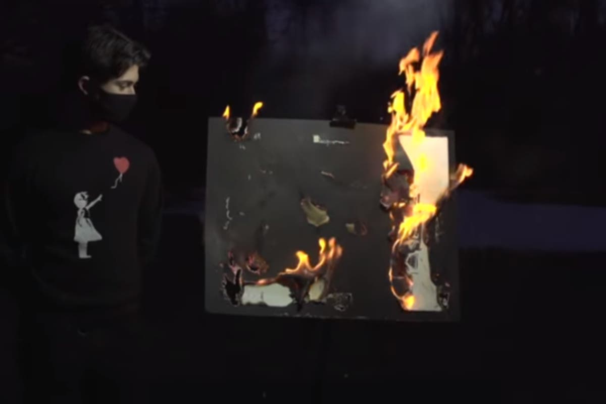 Banksy print destroyed by fire (goes up in value by $300,000)