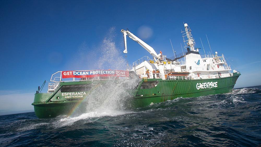 Why is Greenpeace dropping boulders off the UK coast?