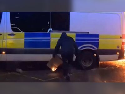 Bristol protests: Footage of police van attack released