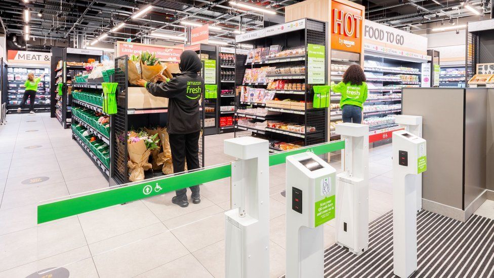 Amazon Fresh till-less grocery store opens in London