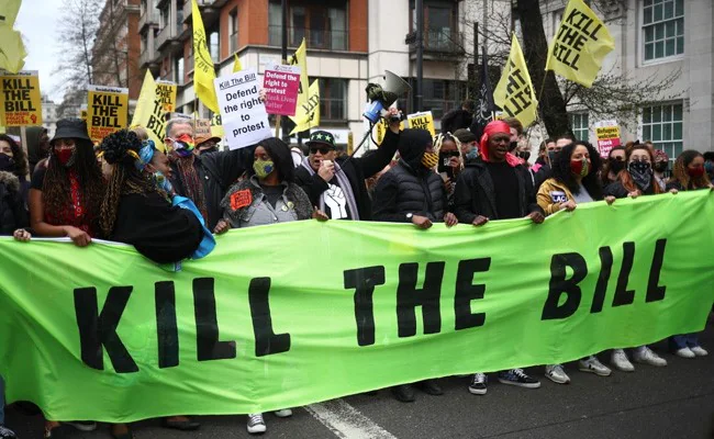 Hundreds Join "Kill The Bill" Rallies Across UK Against New Protest Law
