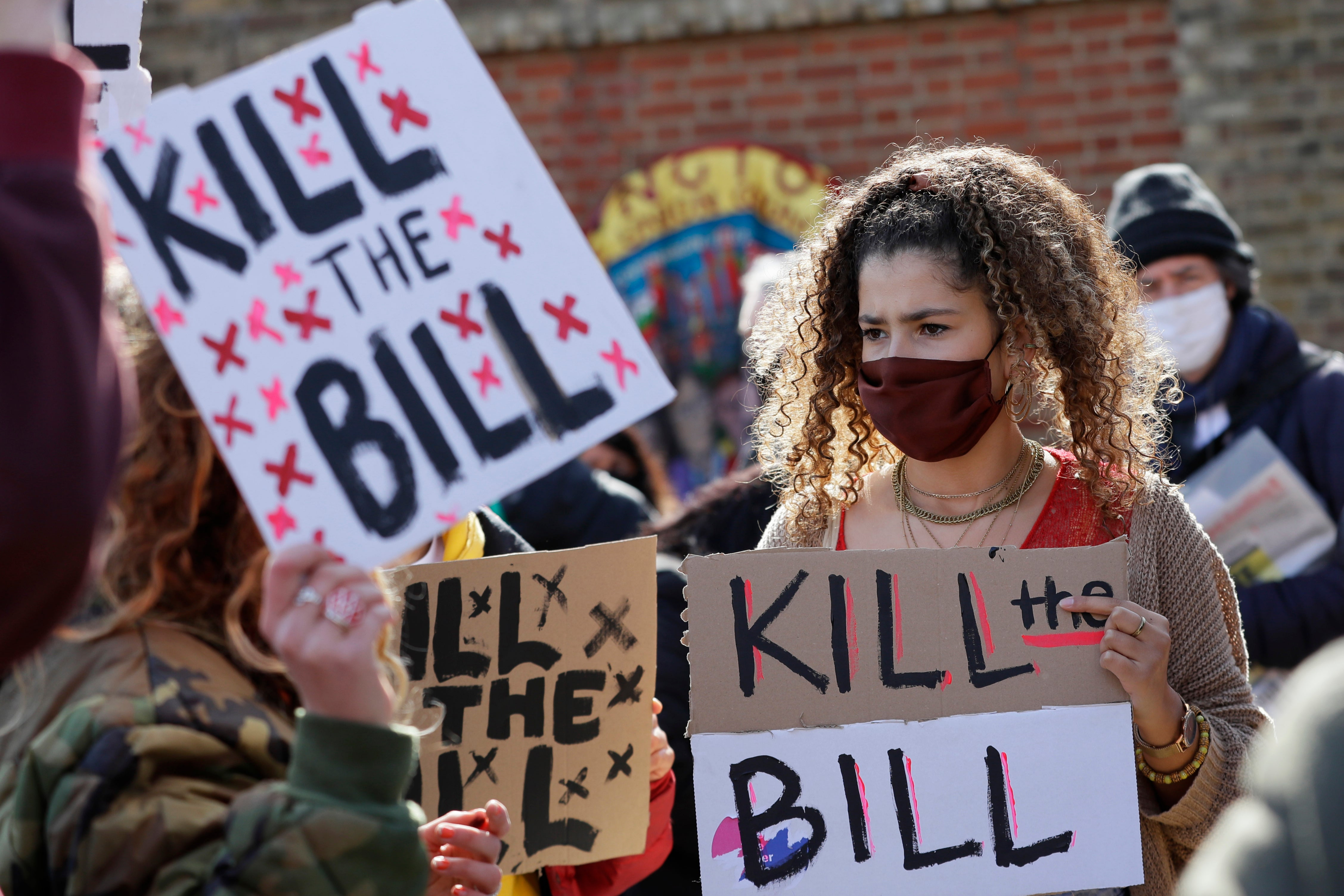 Hundreds attend Kill the Bill protests across England