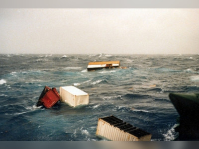 Shipping containers plunge overboard as supply race raises risks