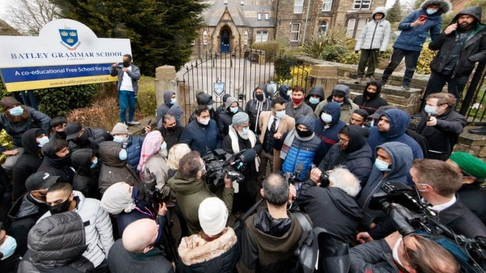 Batley Grammar School: Blasphemy debate leaves town 'at crossroads'