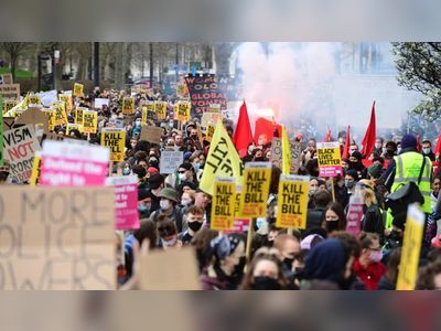 'Kill the Bill': thousands rally in London to protest policing bill – video report