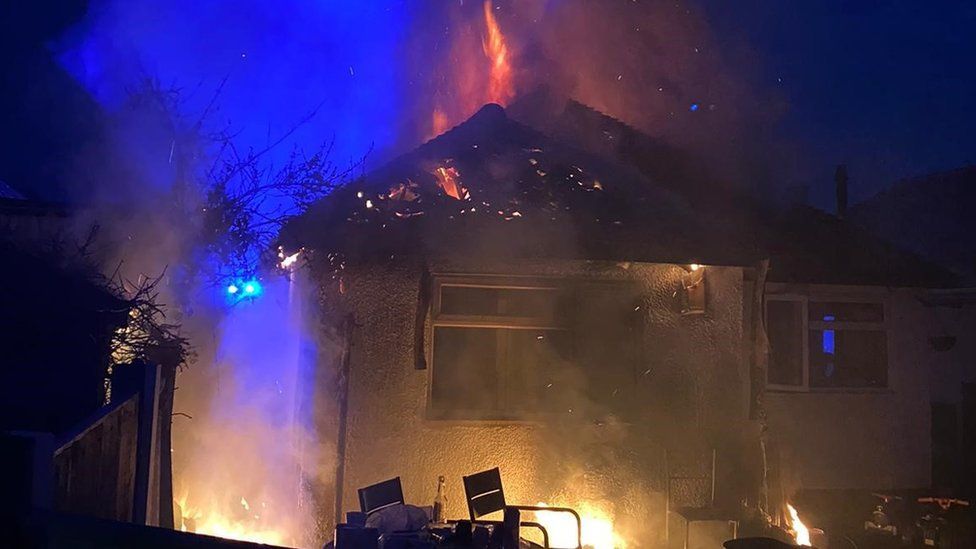 Dad woken early by son saves seven from Prestatyn house fire