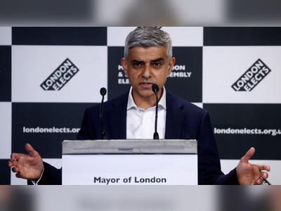 ‘Humbled’ Sadiq Khan re-elected as London mayor, giving Labour a victory as party reels from by-election setbacks