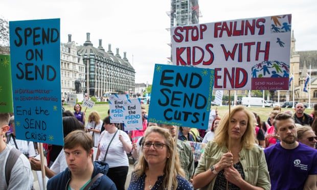 Councils in England facing funding gaps plan to cut special needs support
