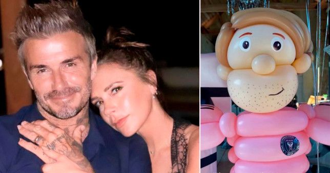 Victoria Beckham surprises David Beckham with 'lookalike' birthday balloon