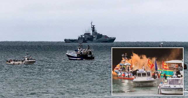 Navy boats to leave Jersey as tensions cool after French fisherman protest