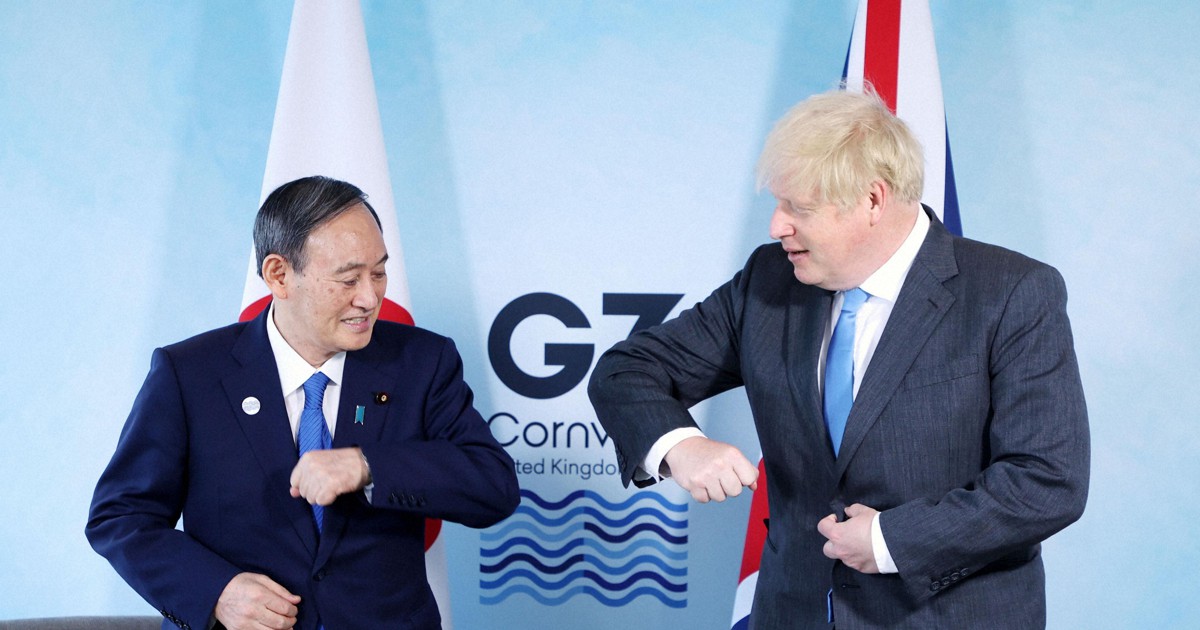 British PM Johnson backs Tokyo Olympics in talks with Suga