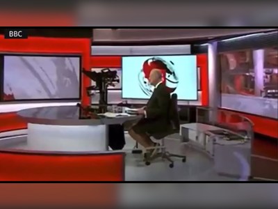 BBC newsreader spotted wearing shorts on air on hottest day of 2021 so far – video