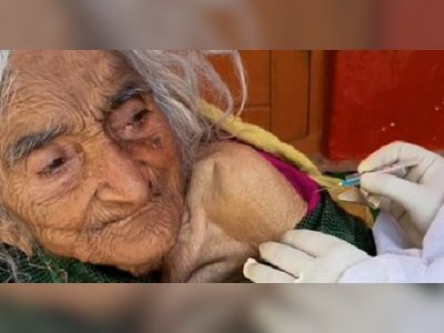'Oldest woman in the world' found at age of 124 while getting Covid vaccine